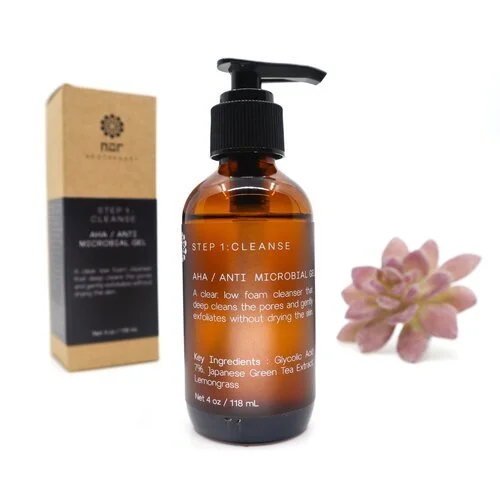 AHA/Anti-Microbial Gel Cleanser — NŪR Skincare